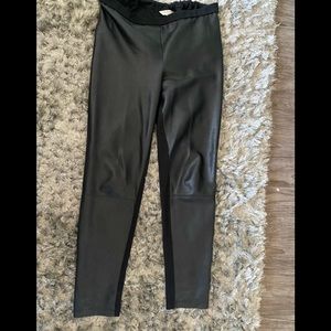 L. K. Bennett leather stretch pants. Size 14 US